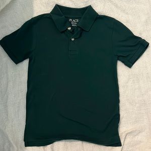 Children's place dark green polo size 5/6